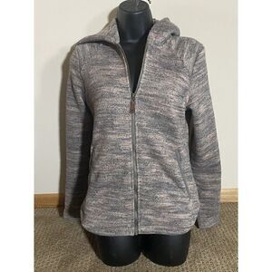 SHERPA ADVENTURE GEAR WOMEN'S FULL ZIP STRETCH HOODIE WITH POCKETS Pink SIZE S